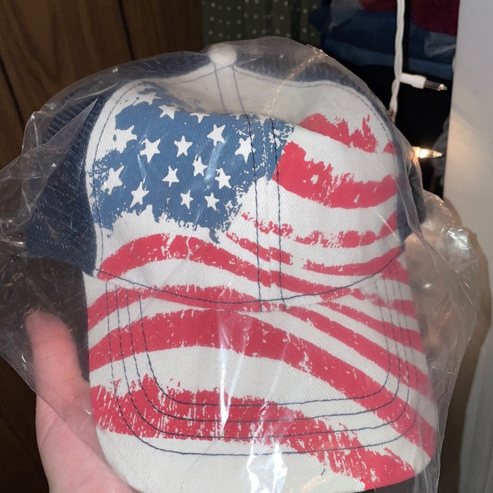 American flag hat